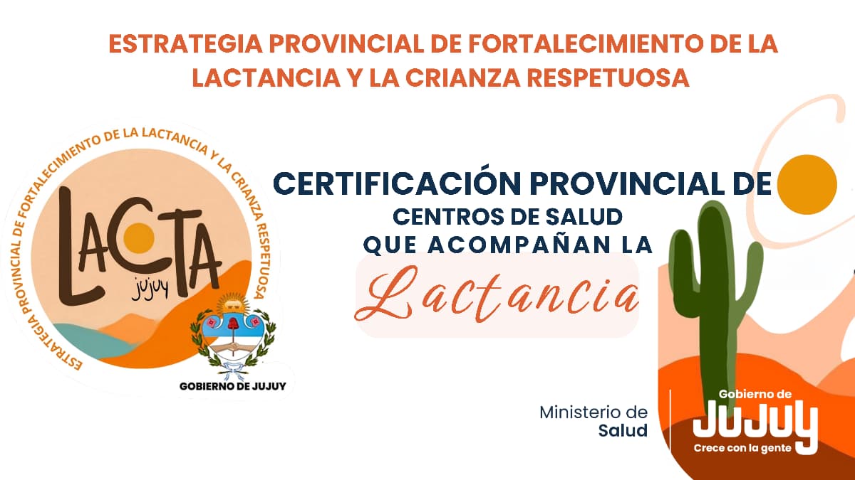 “ESTRATEGIA LACTA JUJUY - FORMACIÓN BÁSICA EN LACTANCIA”