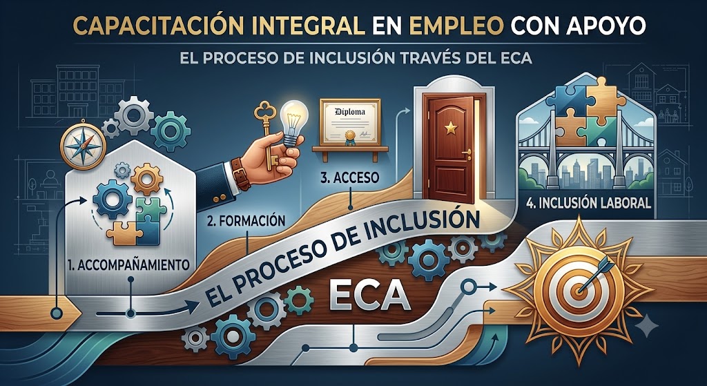 CURSO VIRTUAL:   “CAPACITACIÓN INTEGRAL EN EMPLEO CON APOYO: “EL PROCESO DE INCLUSIÓN A TRAVÉS DEL ECA”